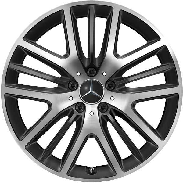 Mercedes 15 Spoke [257-19] Gloss Back with High Sheen Alloy Wheel Product Image #1