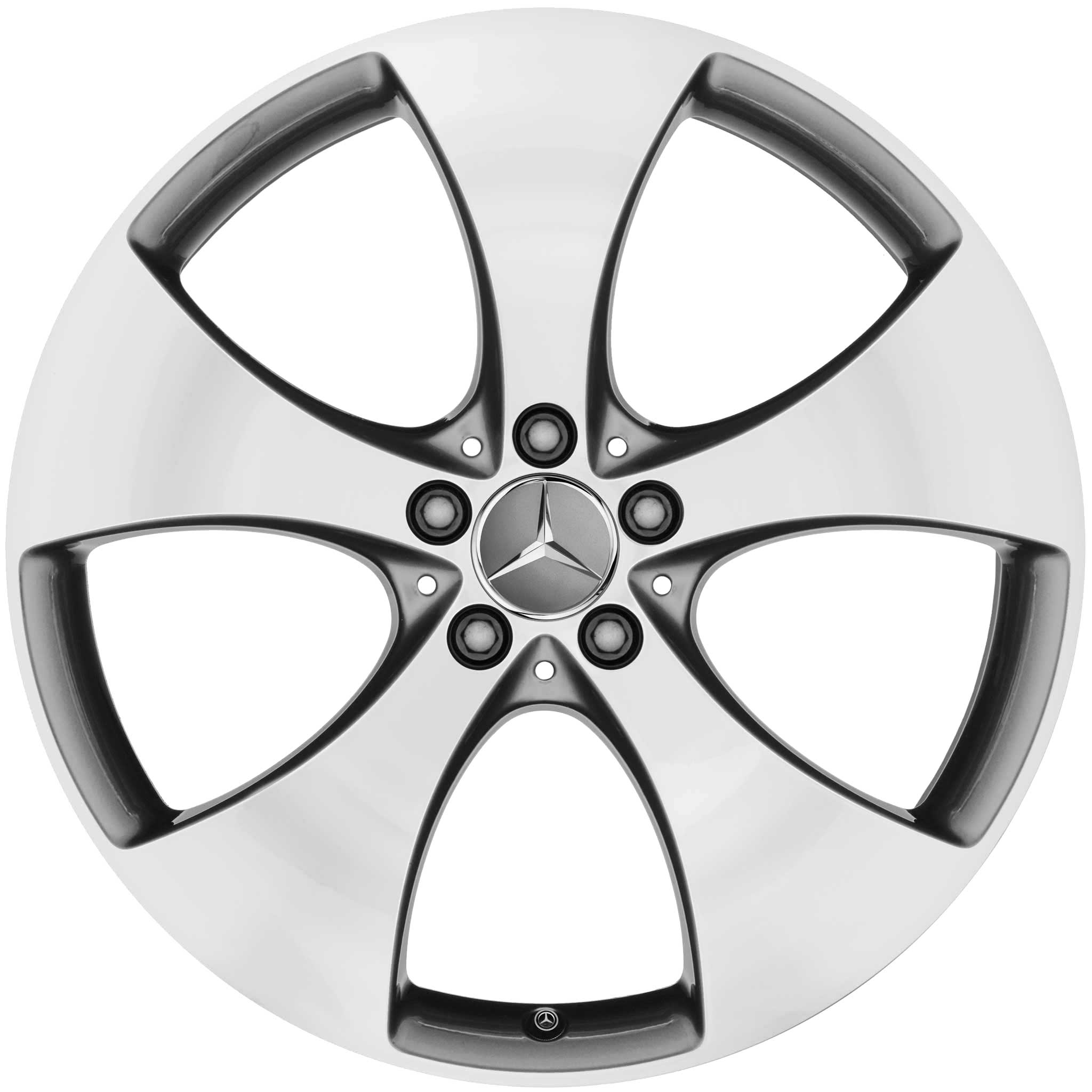 Mercedes 5 Spoke [292-21] Himalaya Grey with High Sheen Alloy Wheel Product Image #1
