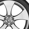 Mercedes 5 Spoke [292-21] Himalaya Grey with High Sheen Wheel Img 2