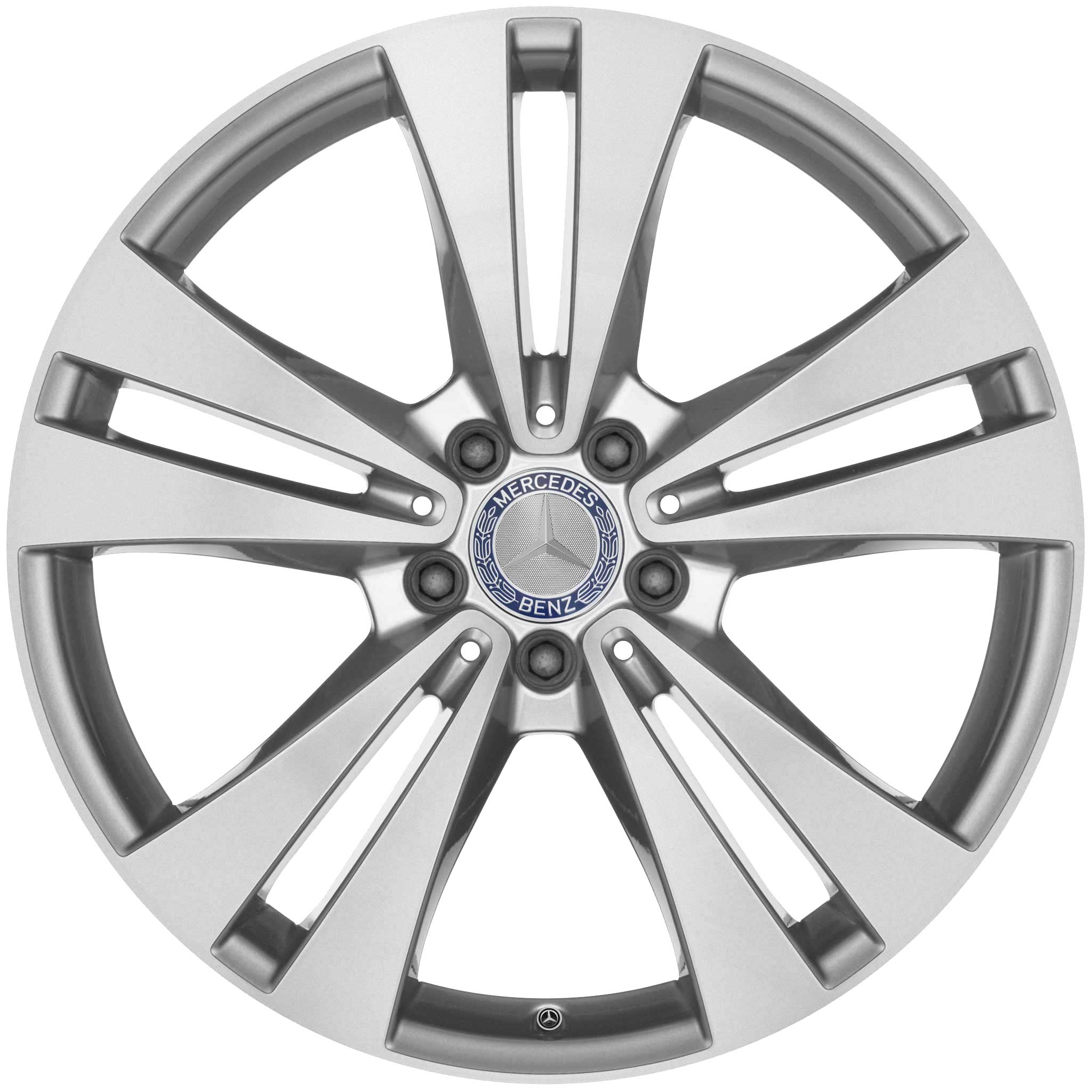 Mercedes 5 Double Spoke [292-21] Vanadium Silver Alloy Wheel Product Image #1