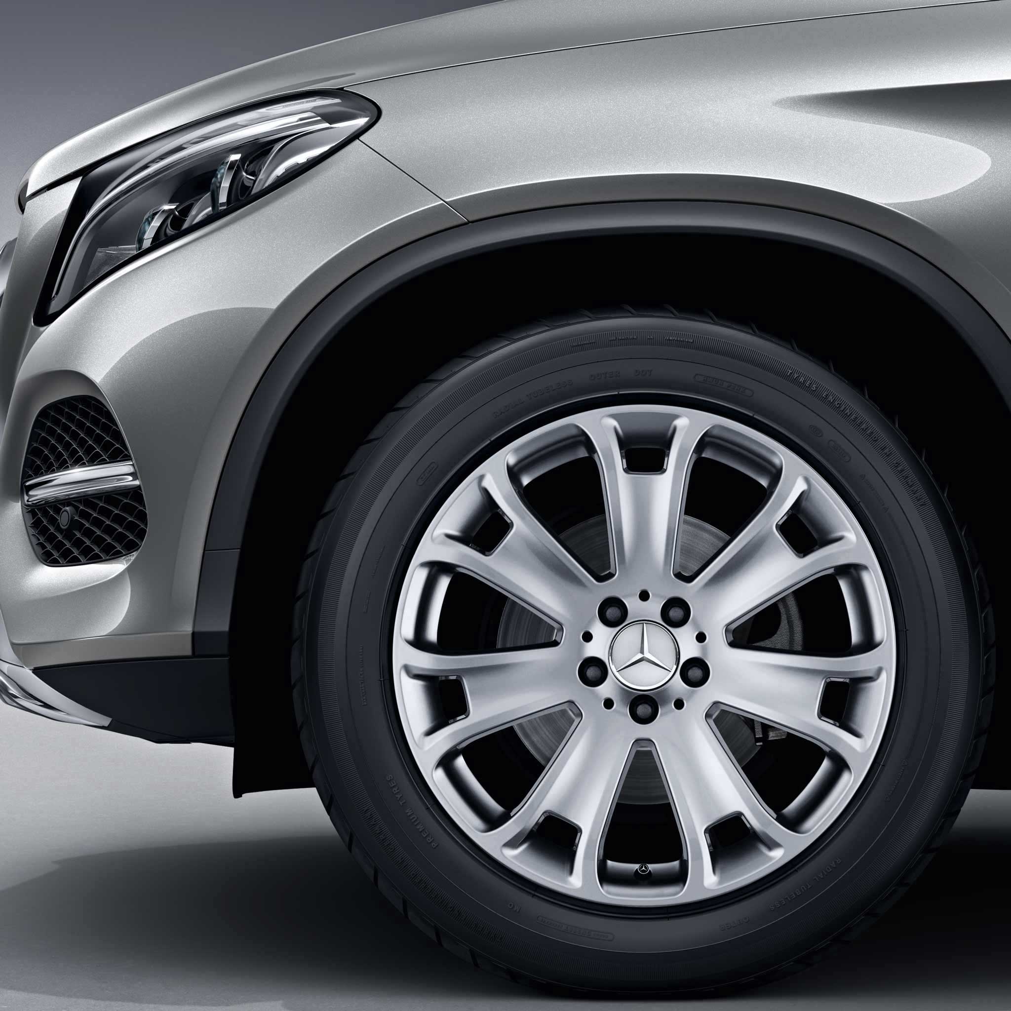 Mercedes 7 Spoke [292-19] Vanadium Silver Alloy Wheel Product Image #2
