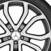 Mercedes 5 Double Spoke [292-21] Himalaya Grey with High Sheen Wheel Img 2