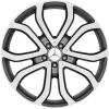 Mercedes 5 Double Spoke [292-21] Himalaya Grey with High Sheen Wheel Img 1