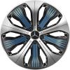 Mercedes 10 Spoke [293-20] Black and Blue Details with High Sheen Wheel Img 1