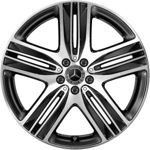Mercedes 5 Twin Spoke [293-20] Gloss Black with High Sheen Alloy Wheel for Mercedes GLC-Class X253 - Sizes 20in