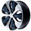 Mercedes 10 Spoke [293-20] Black and Blue Details with High Sheen Wheel Img 3