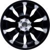 Mercedes 10 Spoke [293-20] Black and Blue Details with High Sheen Wheel Img 4