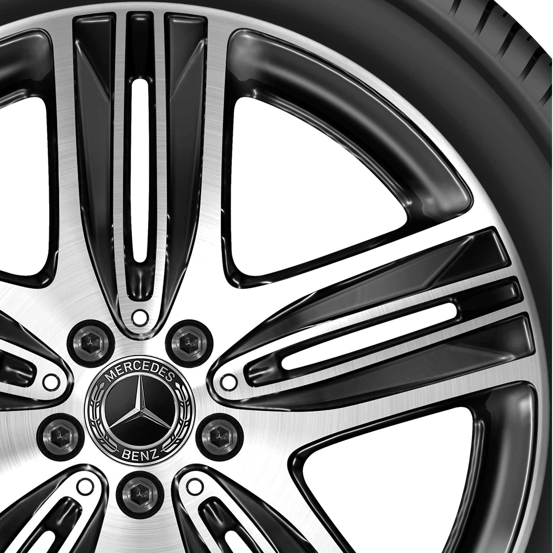 Mercedes 5 Twin Spoke [293-20] Gloss Black with High Sheen Alloy Wheel Product Image #2