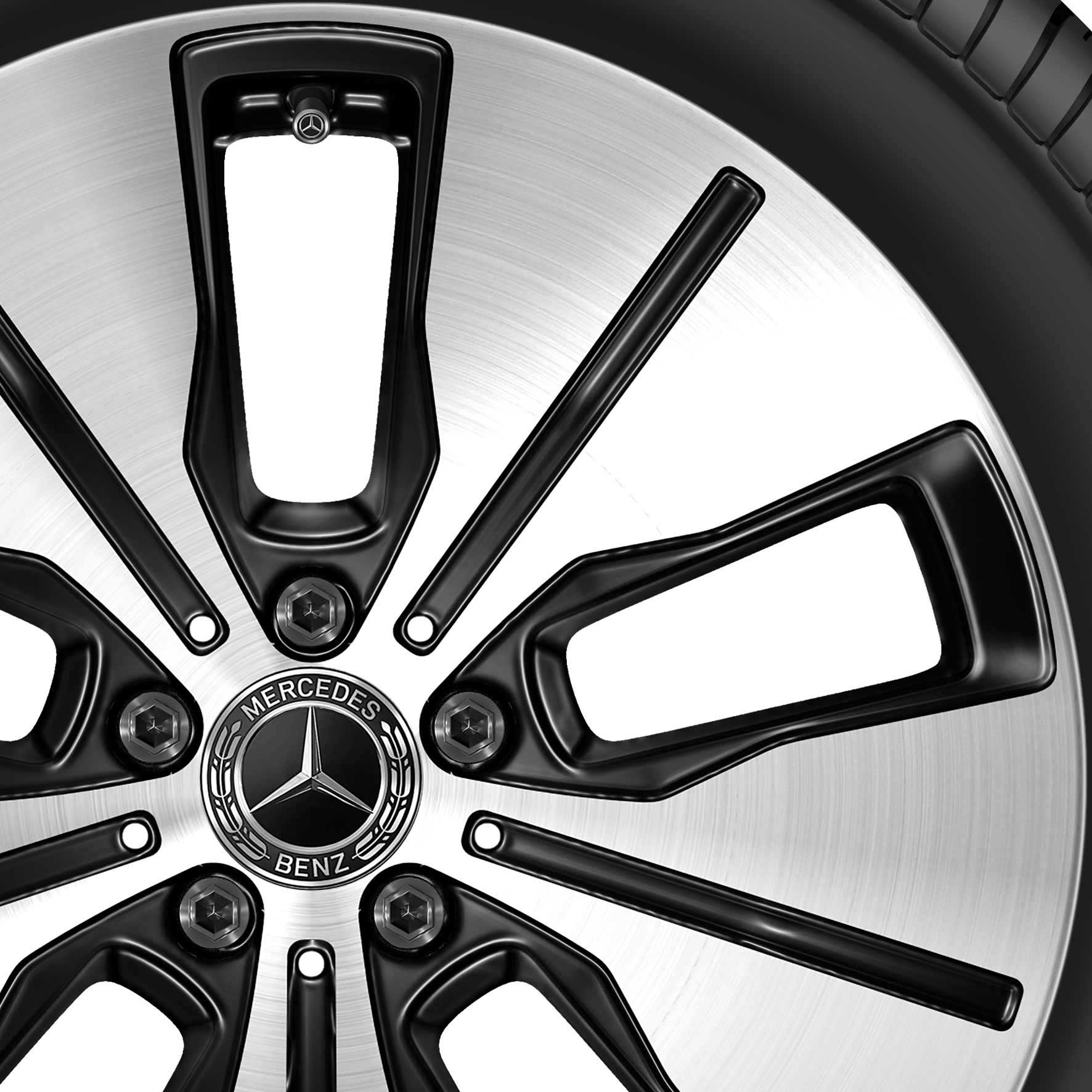 Mercedes 5 Spoke [293-19] Gloss Black with High Sheen Alloy Wheel Product Image #2