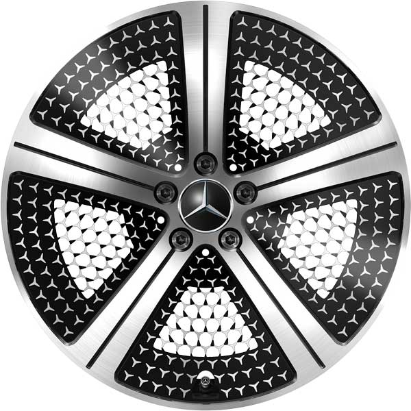 Mercedes 5 Spoke [294-20] Gloss Back with High Sheen Alloy Wheel Product Image #1