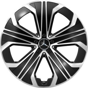 Mercedes 5 W Spoke [294-21] Gloss Back with High Sheen Alloy Wheel for Mercedes EQE X294 - Sizes 21in