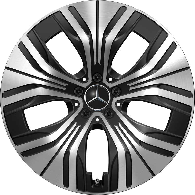 Mercedes 5 Spoke [294-20] Gloss Back with High Sheen Alloy Wheel Product Image #1
