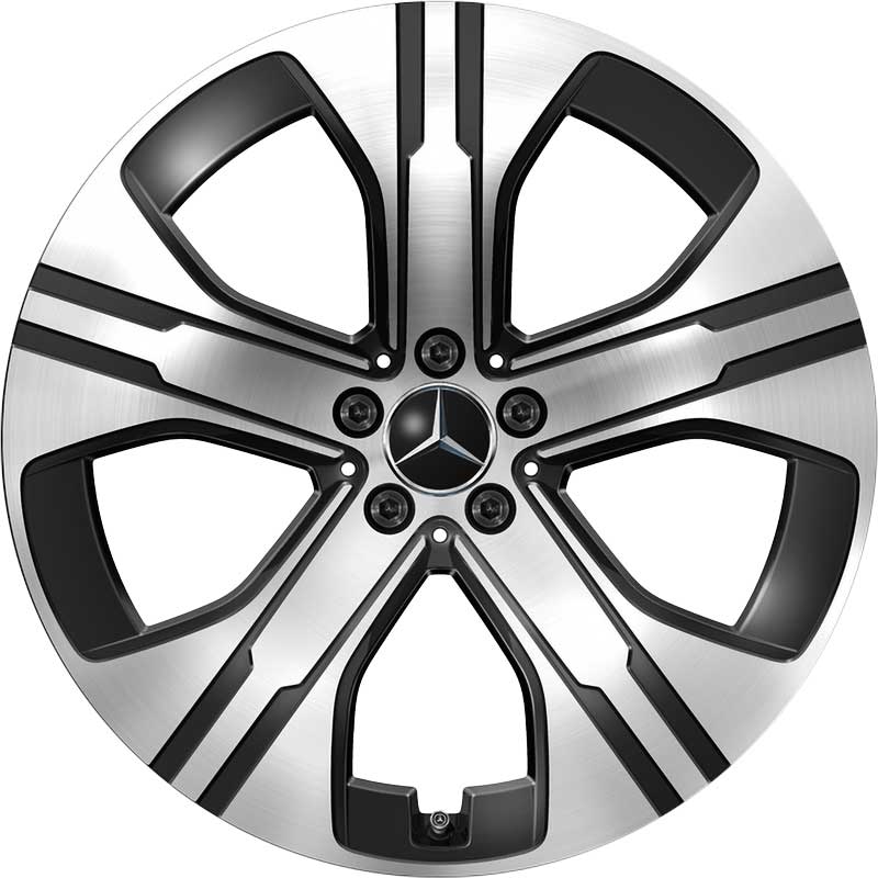 Mercedes 5 Spoke [294-21] Gloss Back with High Sheen Alloy Wheel Product Image #1