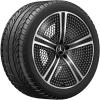 Mercedes 5 Spoke Aero [295-20] Gloss Back with High Sheen Wheel Img 3