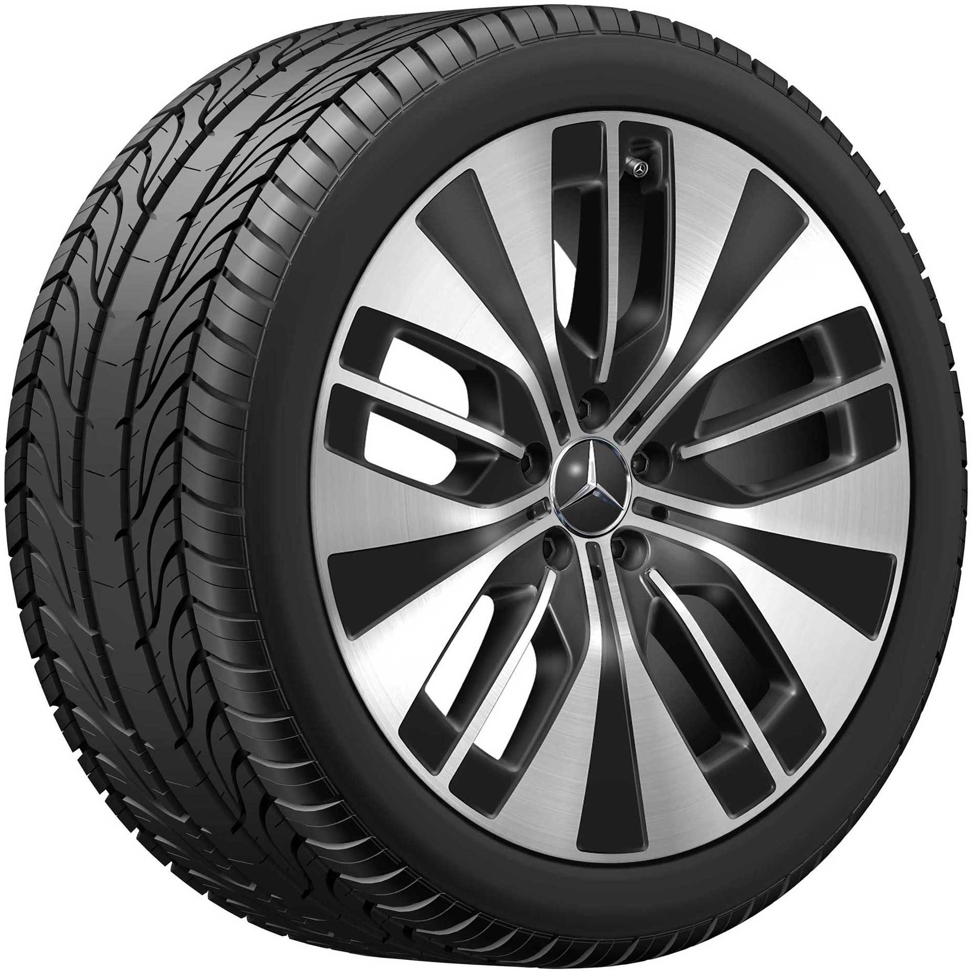 Mercedes Multispoke [295-20] Gloss Back with High Sheen Alloy Wheel Product Image #3