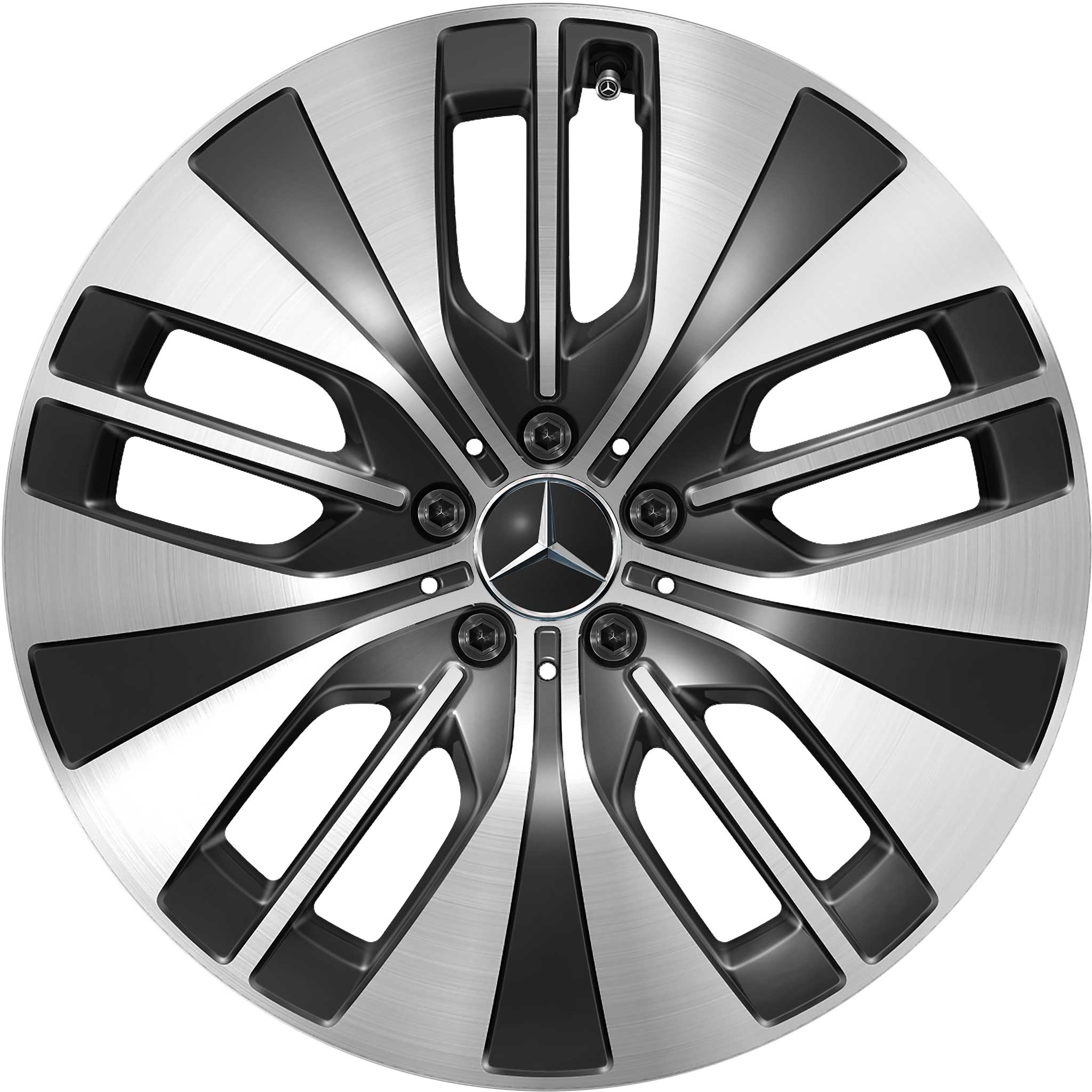 Mercedes Multispoke [295-20] Gloss Back with High Sheen Alloy Wheel Product Image #1