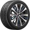 Mercedes 5 Triple Spoke [295-20] Black and Blue Details with High Sheen Wheel Img 3