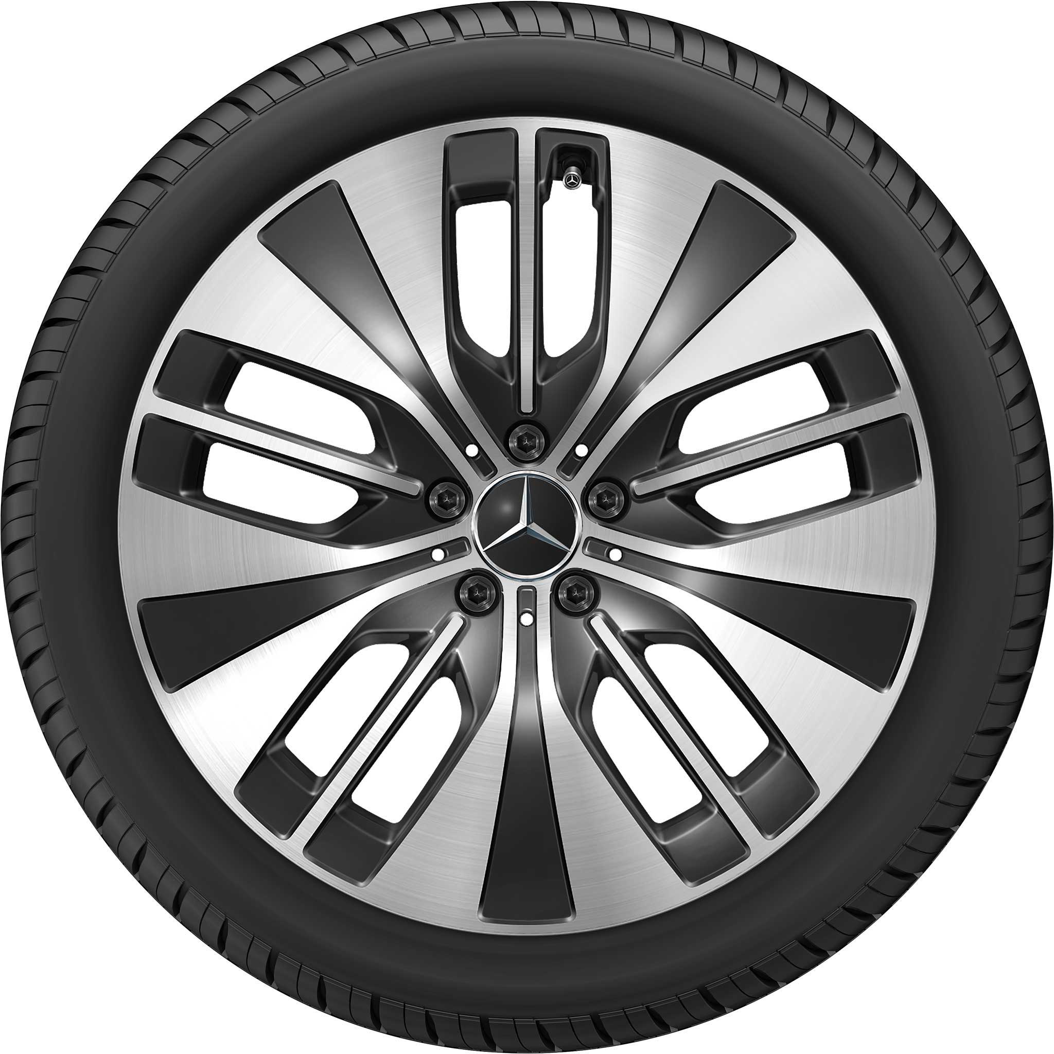 Mercedes Multispoke [295-20] Gloss Back with High Sheen Alloy Wheel Product Image #2
