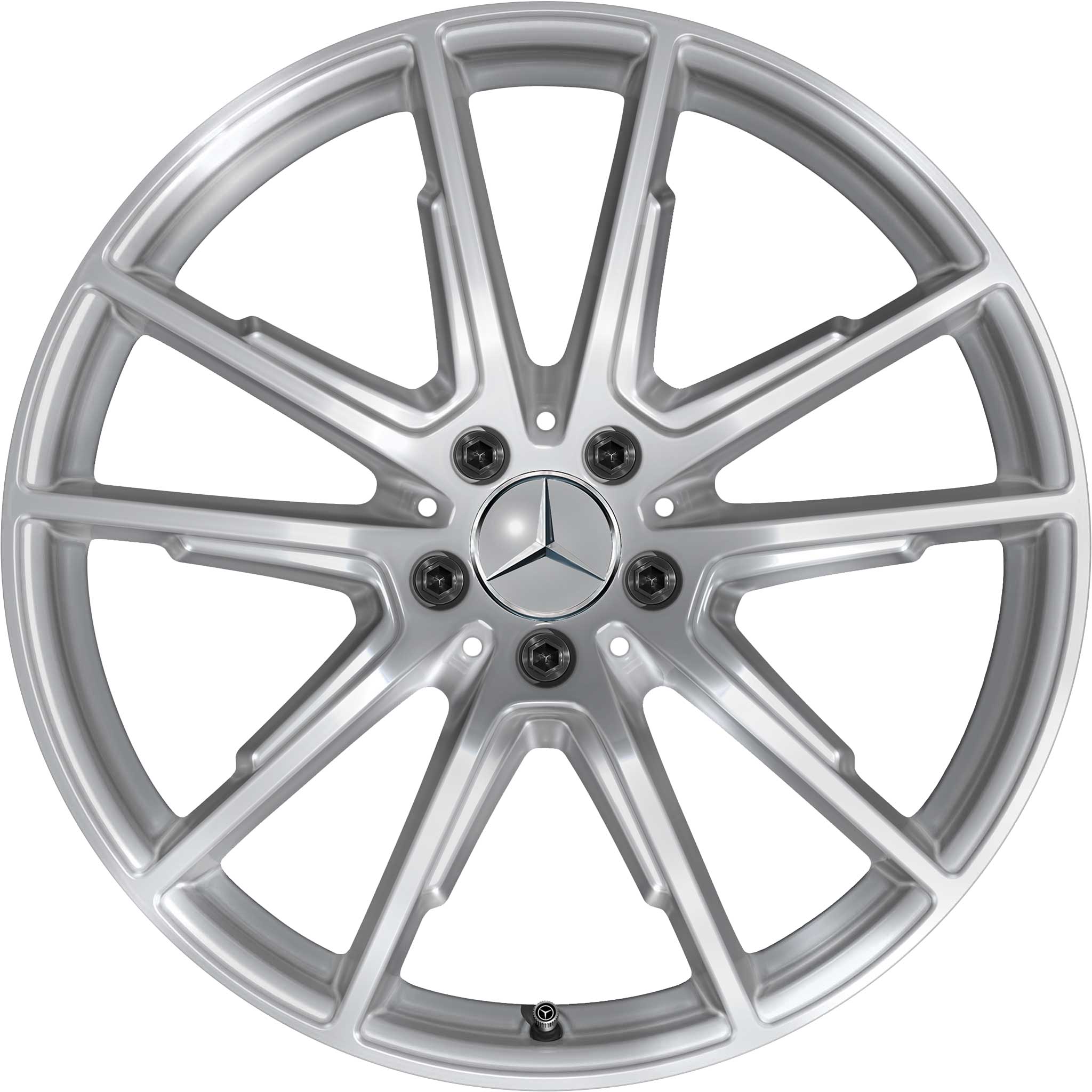 Mercedes 10 Spoke [296-20] Vanadium Silver Alloy Wheel Product Image #1