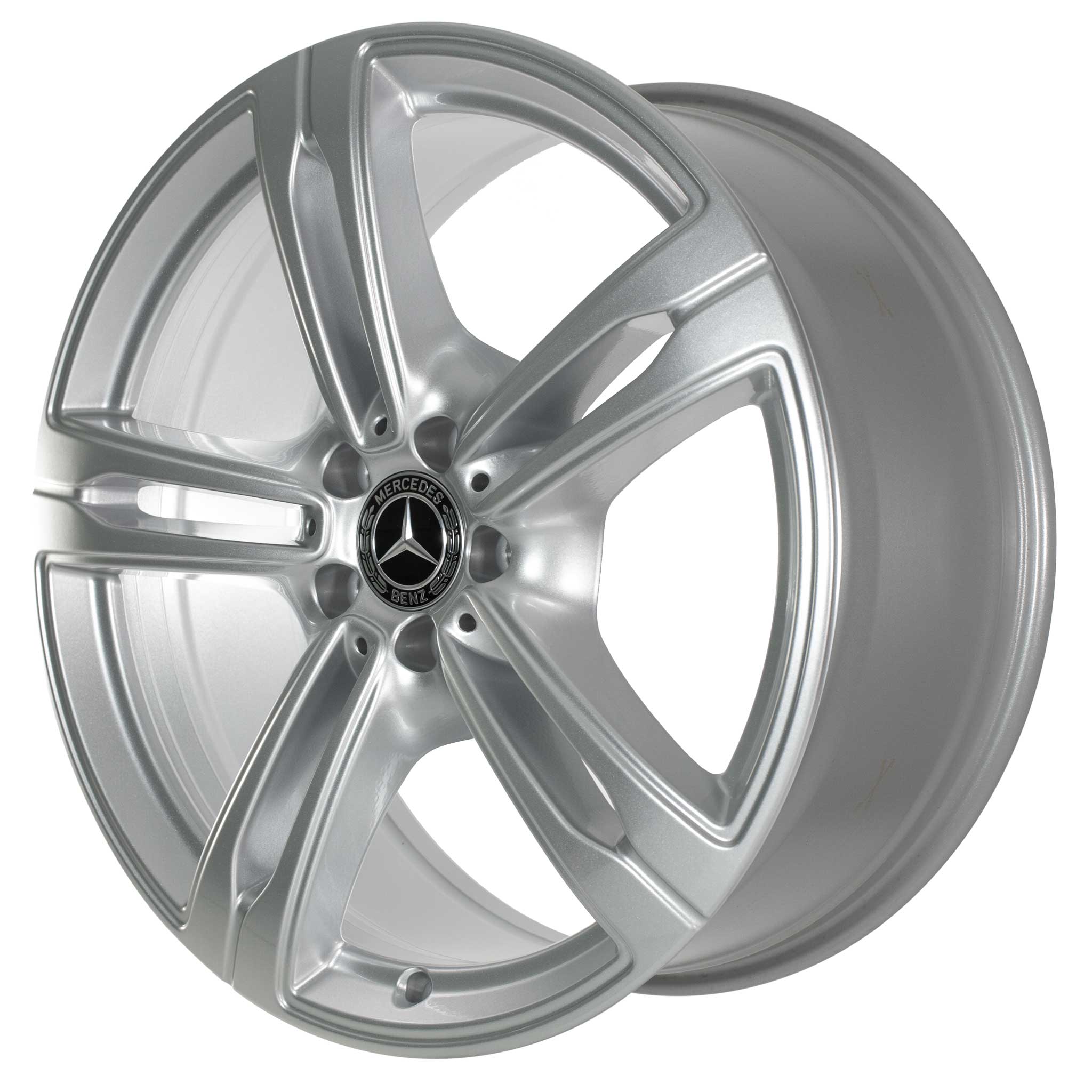 Mercedes 5 Spoke [296-20] Vanadium Silver Alloy Wheel Product Image #2