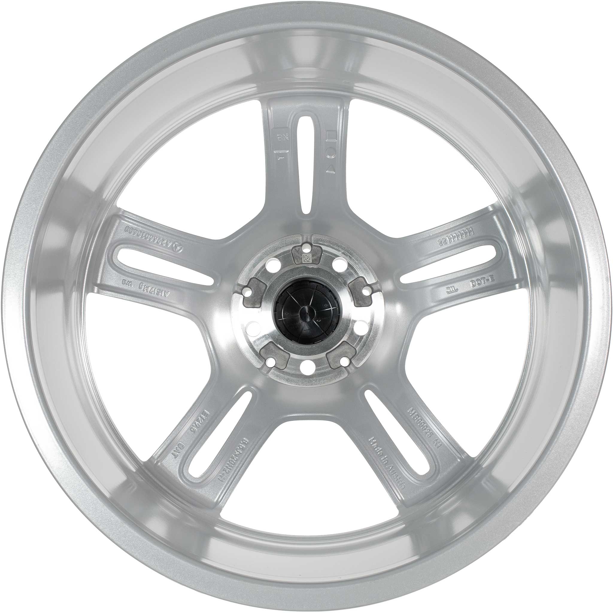Mercedes 5 Spoke [296-20] Vanadium Silver Alloy Wheel Product Image #3