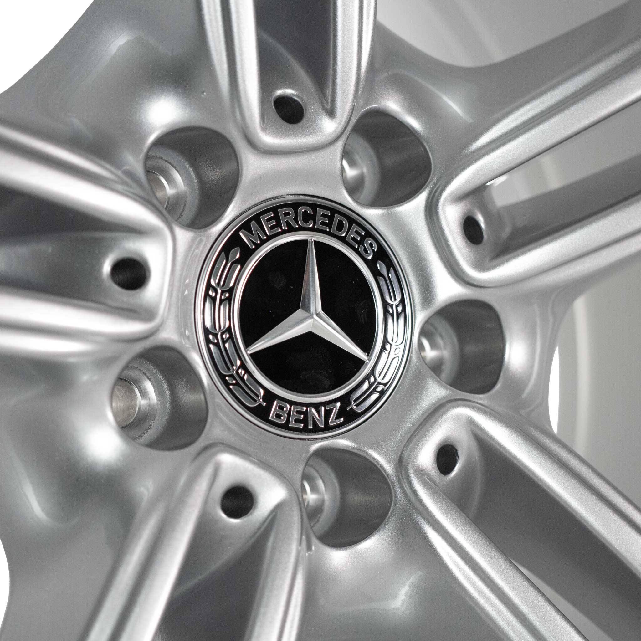 Mercedes 5 Spoke [296-20] Vanadium Silver Alloy Wheel Product Image #4