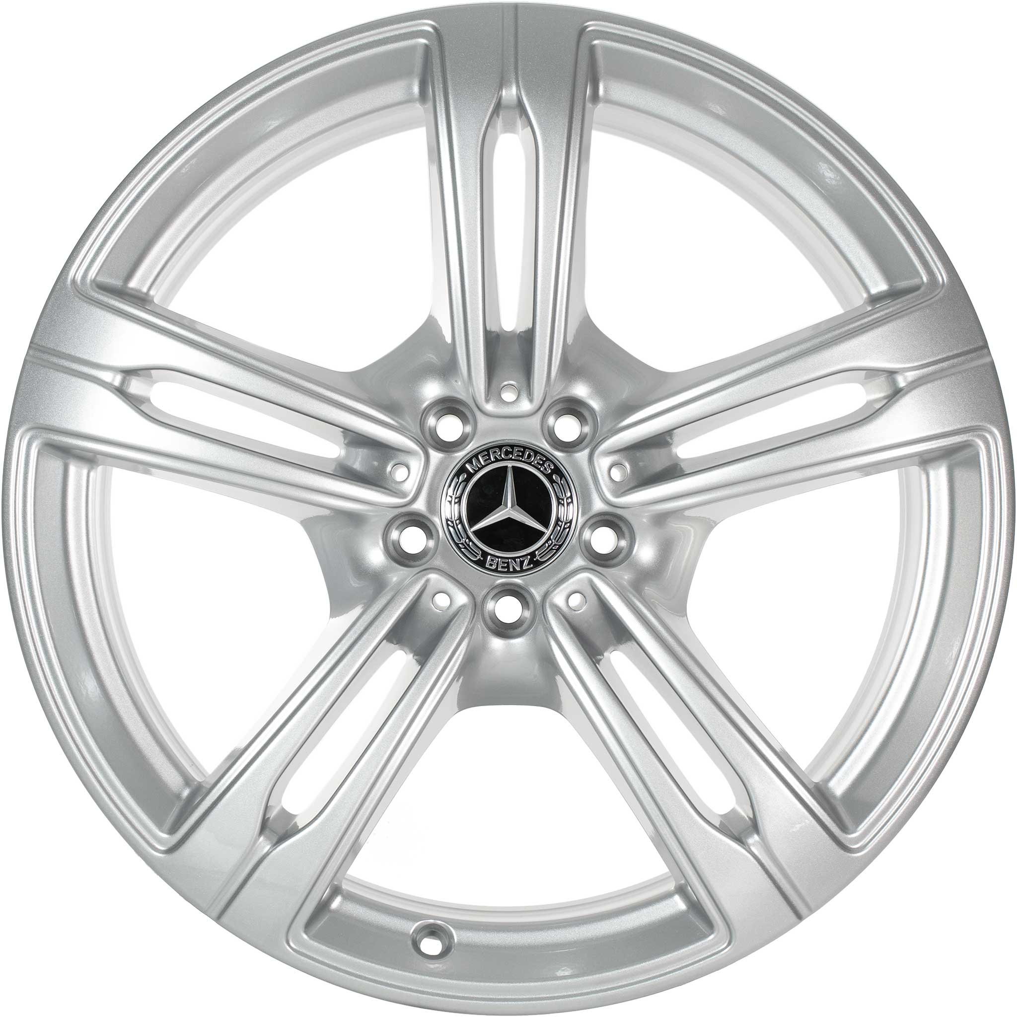 Mercedes 5 Spoke [296-20] Vanadium Silver Alloy Wheel Product Image #1