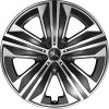 Mercedes 5 Spoke [296-21] Gloss Back with High Sheen Wheel Img 1