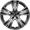 Mercedes 5 Double Spoke [296-22] Gloss Back with High Sheen Wheel Img 1