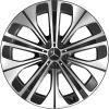 Mercedes Multi Spoke Aero [296-21] Gloss Back with High Sheen Wheel Img 1