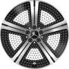 Mercedes 5 Spoke [297-20] Gloss Black with High Sheen Wheel Img 1