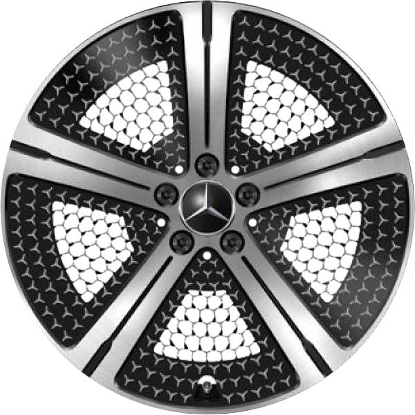 Mercedes 5 Spoke [297-20] Gloss Black with High Sheen Alloy Wheel Product Image #1