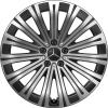 Mercedes Multispoke [297-19] Gloss Back with High Sheen Wheel Img 1