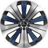 Mercedes 10 Spoke [297-21] Black and Blue Details with High Sheen Wheel Img 1