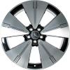 Mercedes 5 Spoke [297-21] Black and Black Detail with High Sheen Wheel Img 1