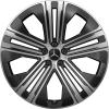 Mercedes 5 Double Spoke [297-22] Gloss Back with High Sheen Wheel Img 1