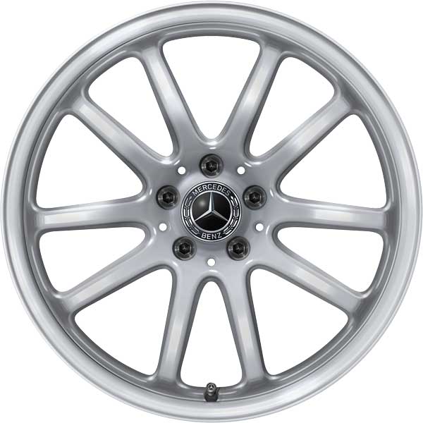 Mercedes 5 Double Spoke [297-19] Vanadium Silver Alloy Wheel Product Image #1