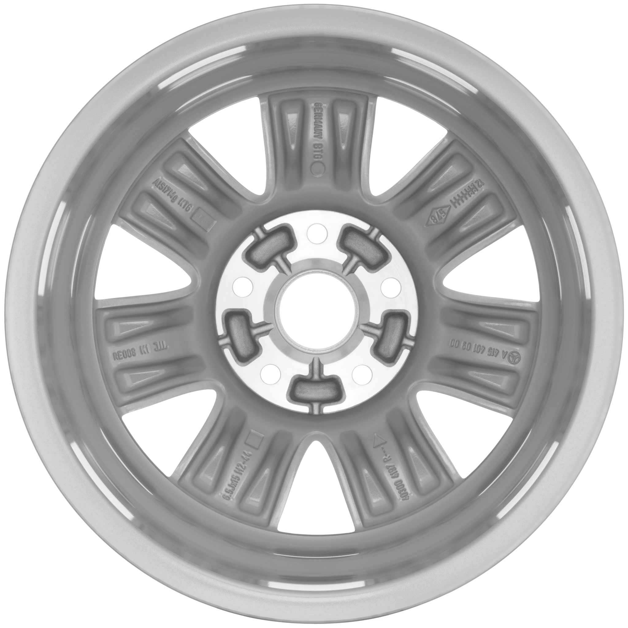 Mercedes 7 Spoke [415-15] Standard Silver Alloy Wheel Product Image #3