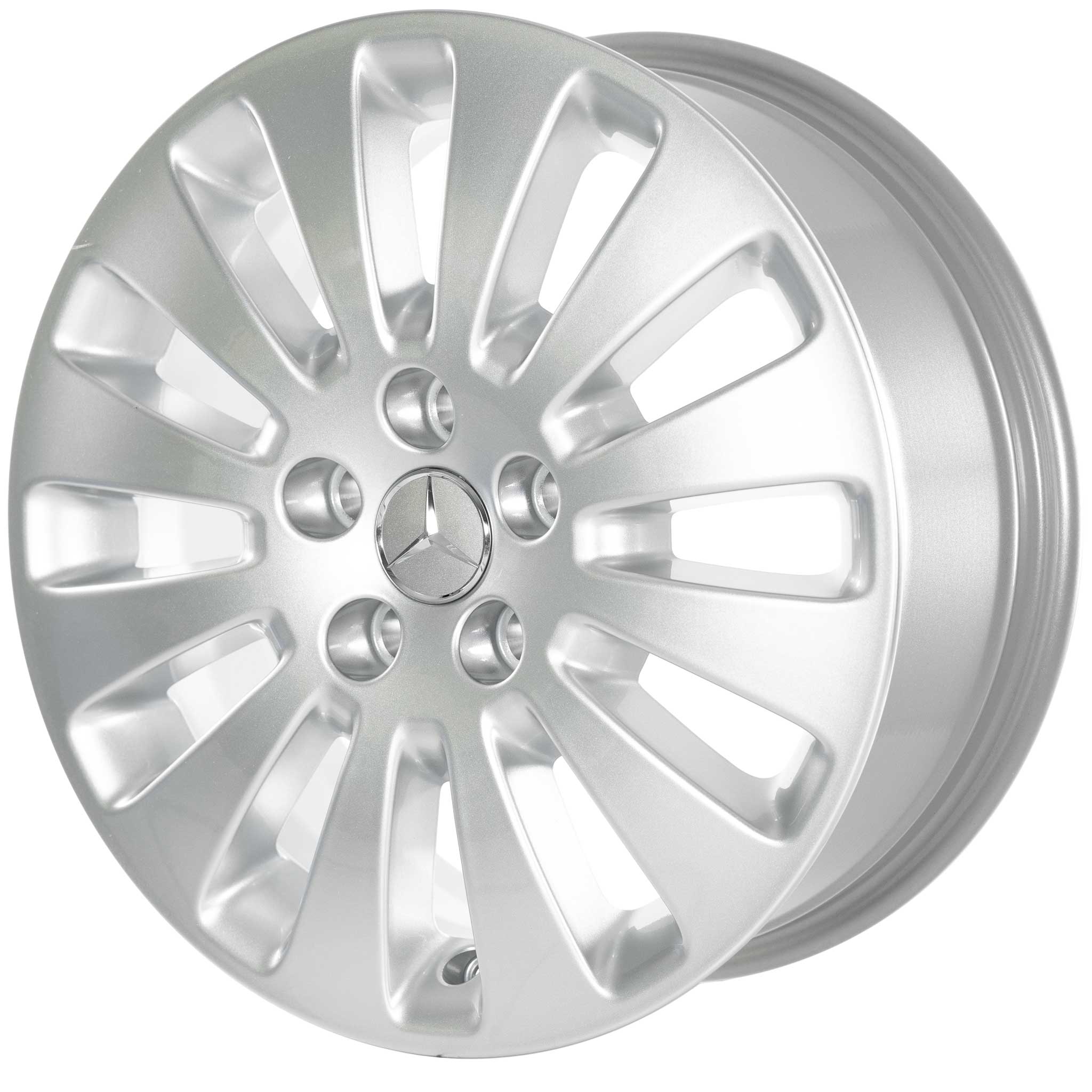 Mercedes 12 Spoke [415-16] Standard Silver Alloy Wheel Product Image #2