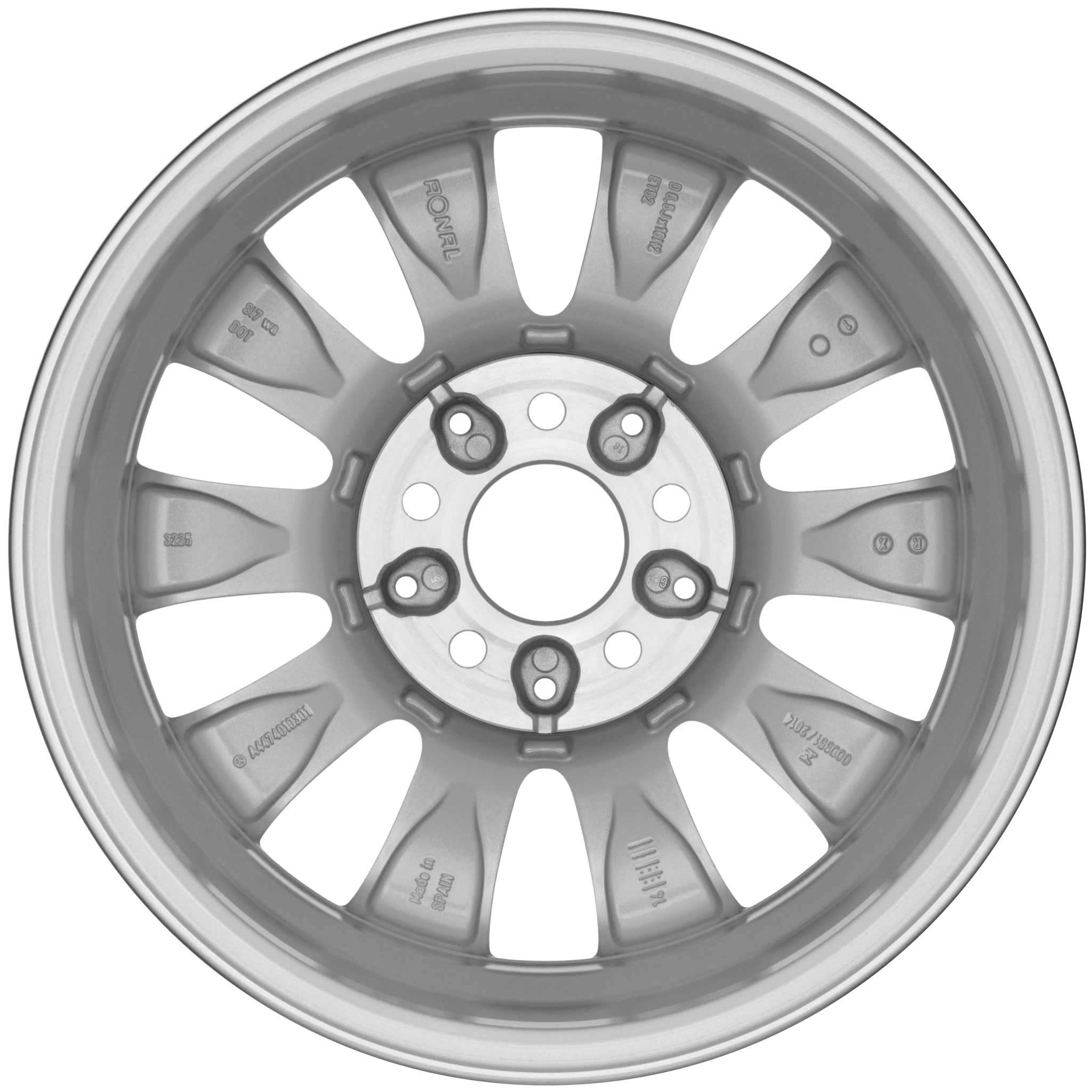 Mercedes 10 Spoke [447-16] Vanadium Silver Alloy Wheel Product Image #3