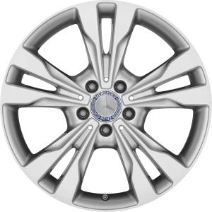 18" Mercedes 5 Double Spoke [447-18] Vanadium Silver alloy wheel