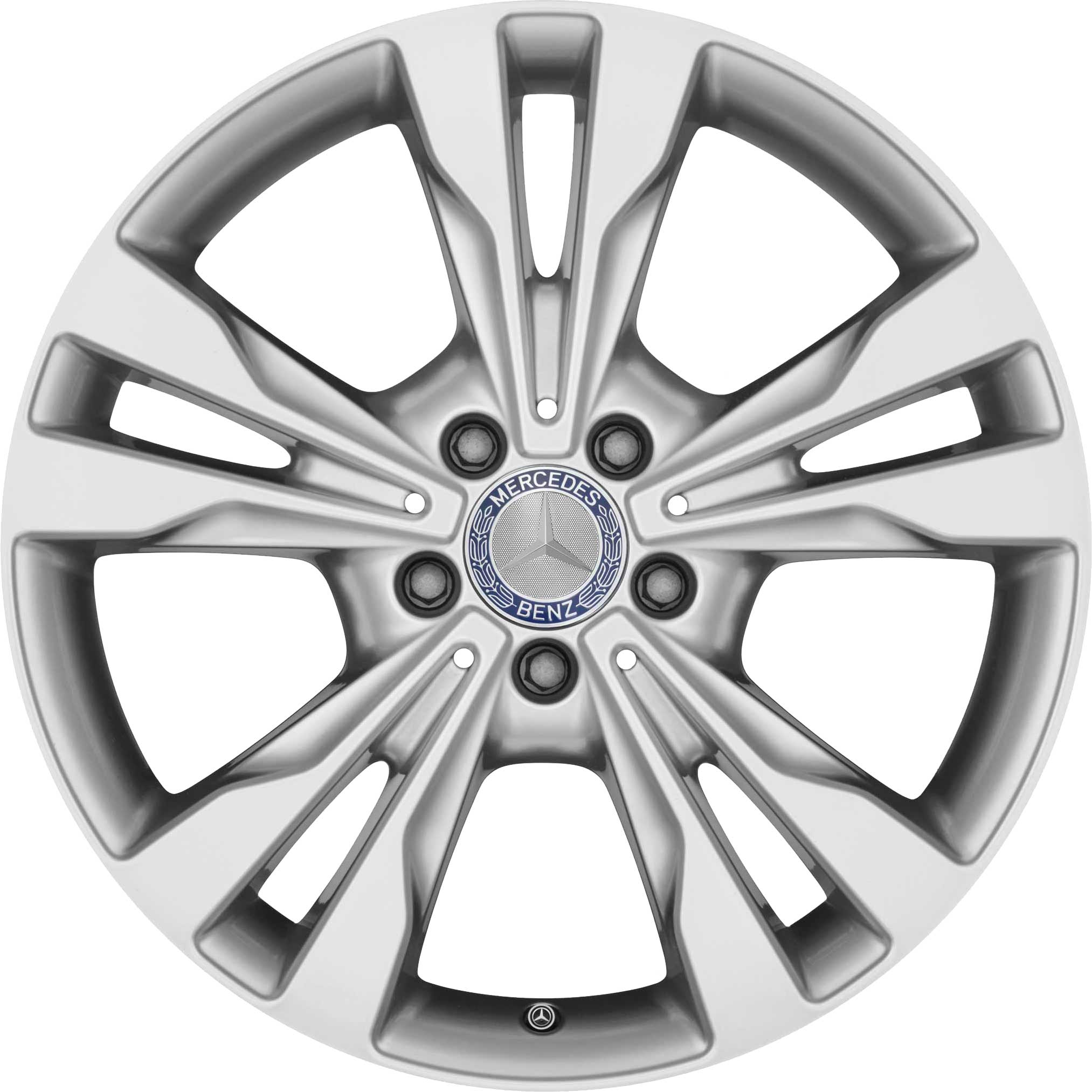 Mercedes 5 Double Spoke [447-18] Vanadium Silver Alloy Wheel Product Image #1