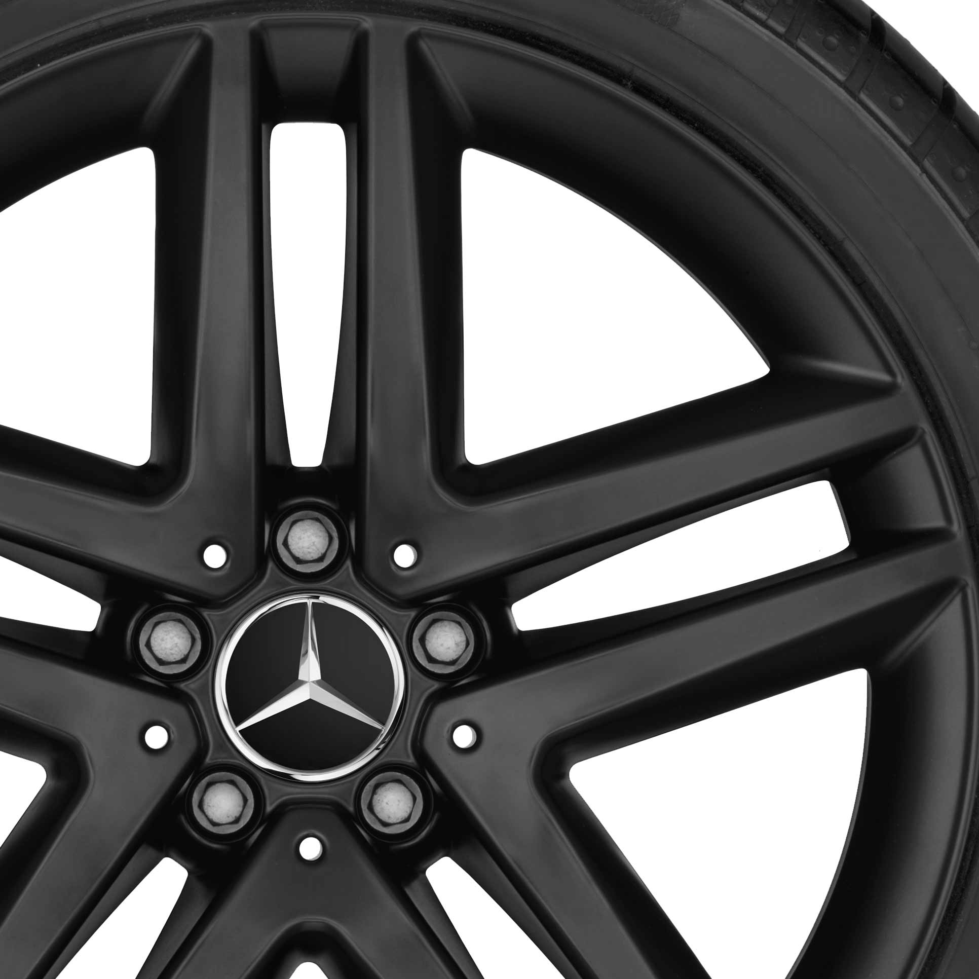 Mercedes 5 Double Spoke [447-19] Matt Black Alloy Wheel Product Image #2