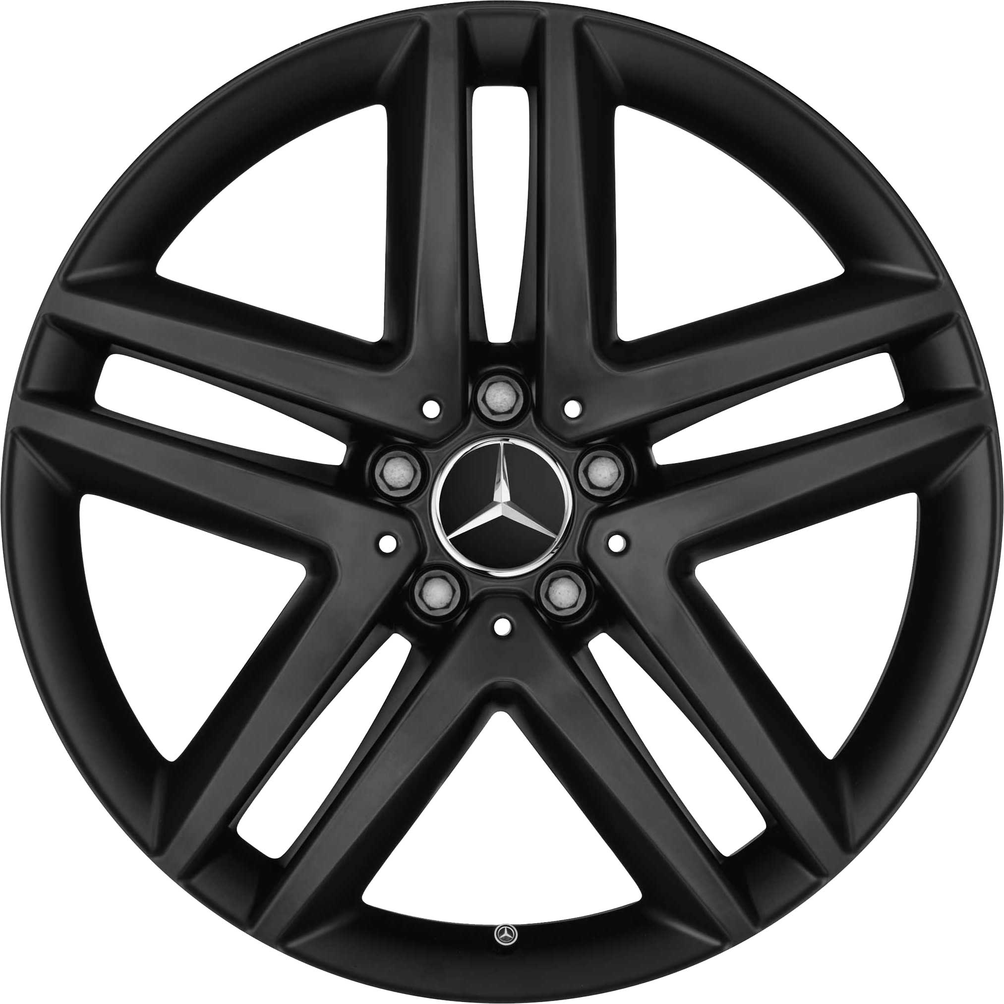 Mercedes 5 Double Spoke [447-19] Matt Black Alloy Wheel Product Image #1