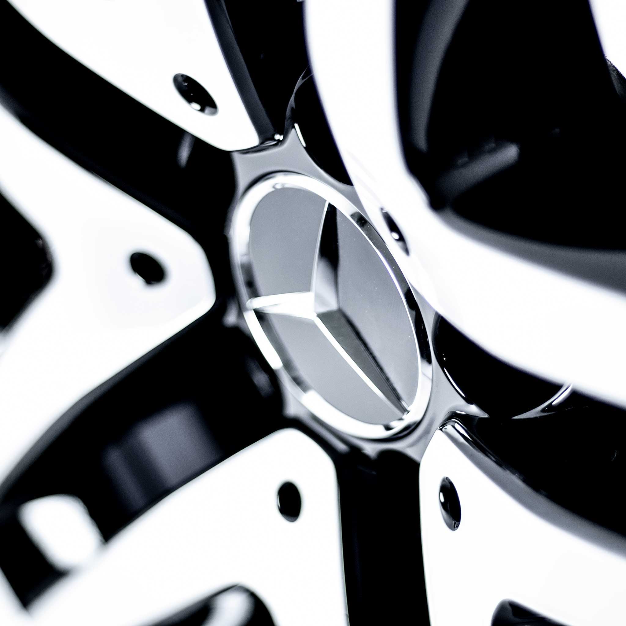 Mercedes 5 Double Spoke [447-19] Gloss Back with High Sheen Alloy Wheel Product Image #4