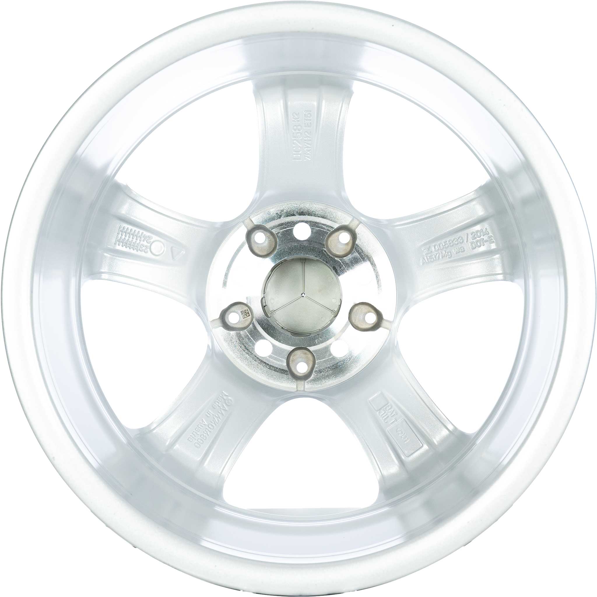 Mercedes 5 Spoke [447-17] Vanadium Silver Alloy Wheel Product Image #3