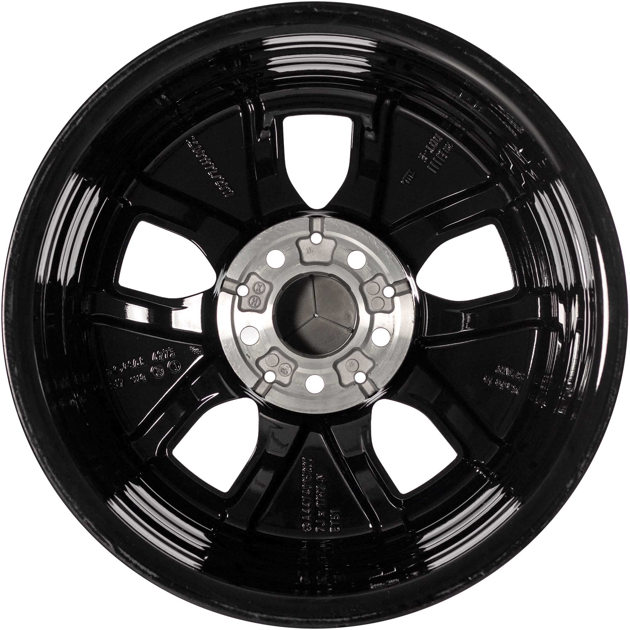 Mercedes 5 Spoke [447-17] Gloss Back with High Sheen Alloy Wheel Product Image #2