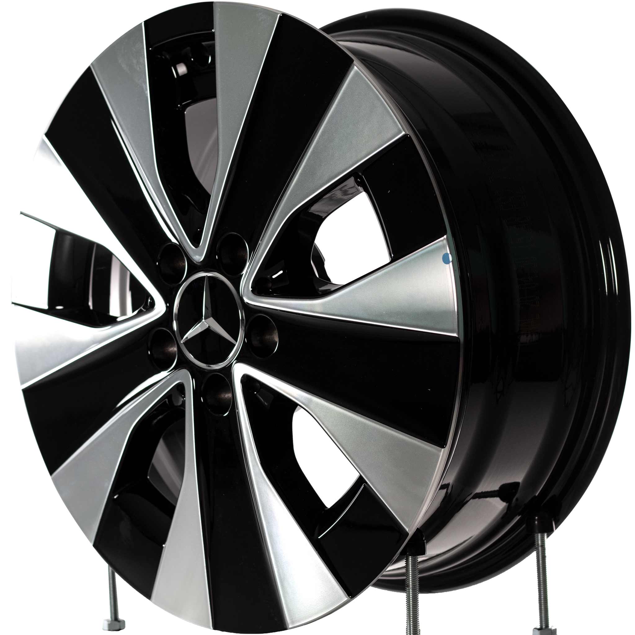 Mercedes 5 Spoke [447-17] Gloss Back with High Sheen Alloy Wheel Product Image #3