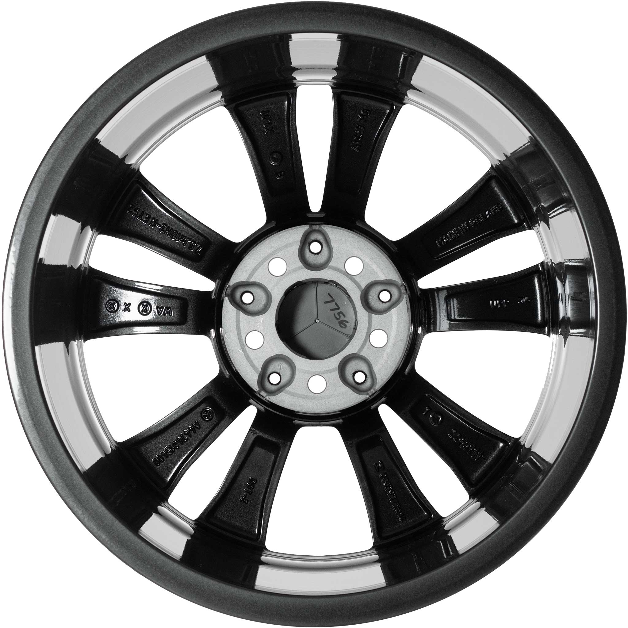 Mercedes 5 Twin Spoke [447-18] Tremolite Metallic with High Sheen Alloy Wheel Product Image #3