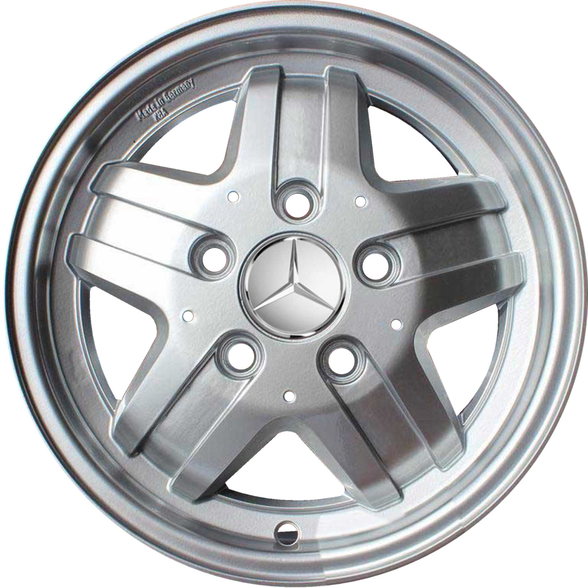 Mercedes 5 Spoke [460-16] Standard Silver Alloy Wheel Product Image #1